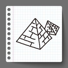 Doodle pyramid N16