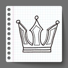 crown doodle N9