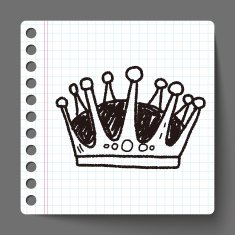 crown doodle N10