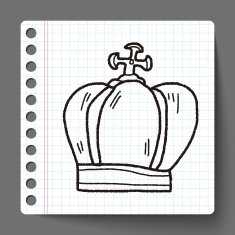 crown doodle N13