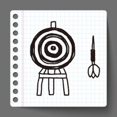 dart and target doodle N2