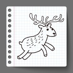 deer doodle N4