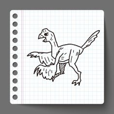 dinosaur doodle N65