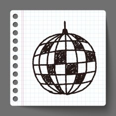 disco ball doodle N4
