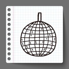 disco ball doodle N5