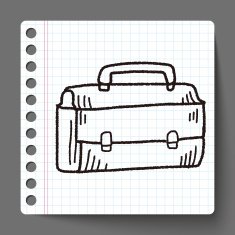 doodle briefcase N6