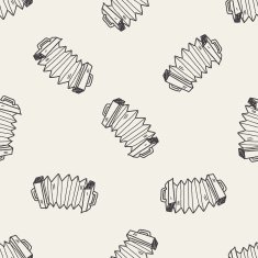 Accordion doodle seamless pattern background