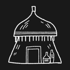 African house doodle N3
