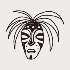 African mask doodle N3