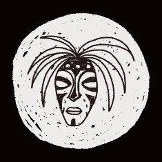 African mask doodle N5