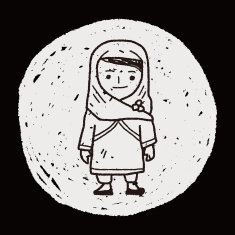 arab woman doodle N3