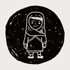 arab woman doodle N4
