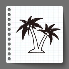doodle coconut trees N2