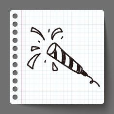 doodle Colored ribbon N9
