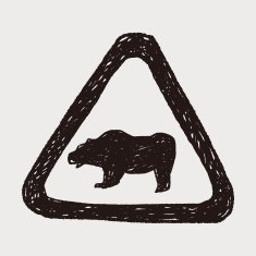 bear sign doodle N3