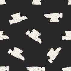 blacksmith doodle seamless pattern background N2