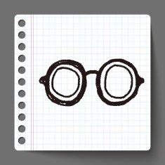 doodle eye glasses N5