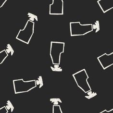 bottle doodle seamless pattern background N5