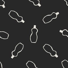 bottle doodle seamless pattern background N7