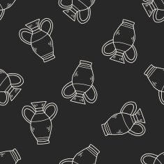 bottle doodle seamless pattern background N8