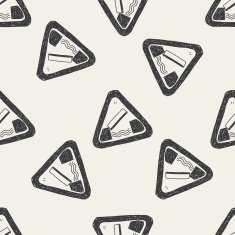 bridge opened doodle seamless pattern background