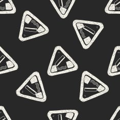 bridge opened doodle seamless pattern background N2