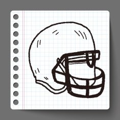 Doodle Football Helmet N2
