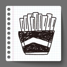 Doodle French fries N4