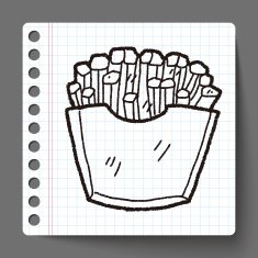 Doodle French fries N5