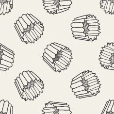 cake mold doodle seamless pattern background