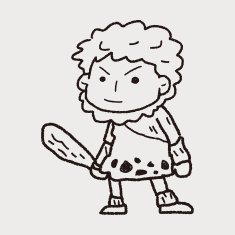 caveman doodle N3