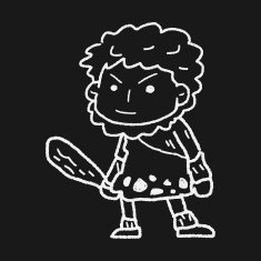 caveman doodle N4