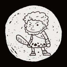 caveman doodle N5
