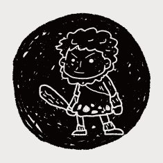 caveman doodle N6