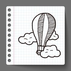 doodle hot air balloon N12