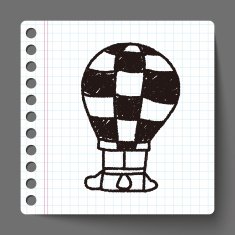 doodle hot air balloon N13