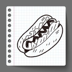 Doodle Hot Dog N5