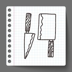 Doodle Kitchen knife N2