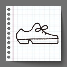 doodle leather shoe N4