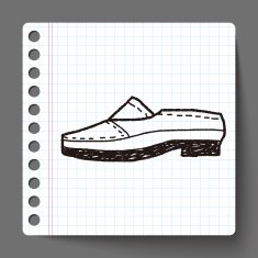 doodle leather shoe N5