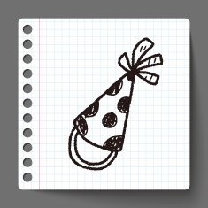 doodle party hats N6