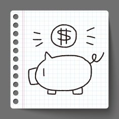 doodle pig money bank N8