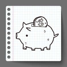doodle pig money bank N10