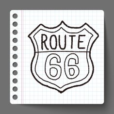 doodle road sign N8