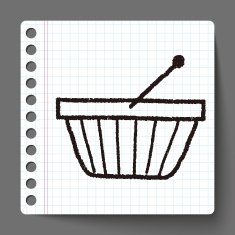 doodle shopping basket N9
