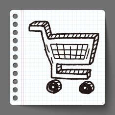 doodle Shopping cart N19