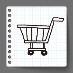 doodle Shopping cart N21