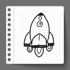 Doodle Spaceship N13