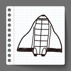 Doodle Spaceship N14