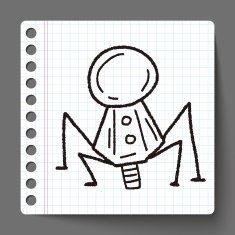 Doodle Spaceship N17
